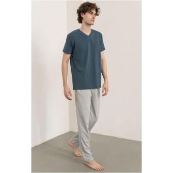 Брюки  мужские       трикотажные       Светло-серый