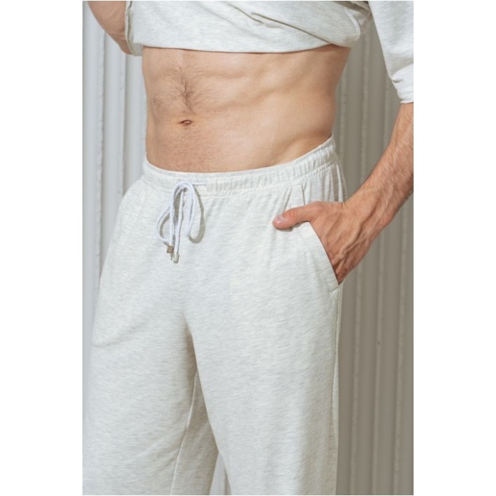 Брюки мужские трикотажные серые Melado