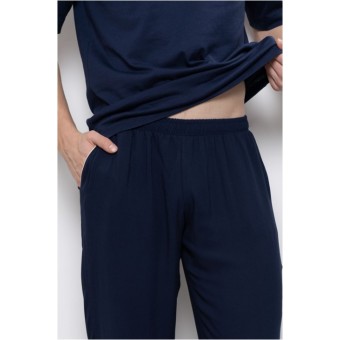 Брюки  мужские       из вискозы       синие