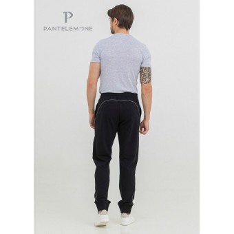 Брюки  мужские       из футера       черные