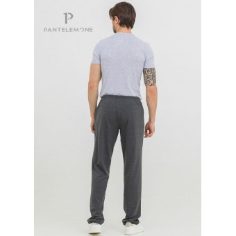 Брюки  мужские       из футера       серые