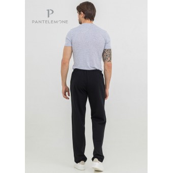 Брюки  мужские       из футера       черные