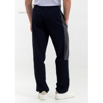 Брюки  мужские       из футера       синие