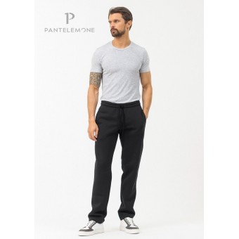 Брюки  мужские       из футера       черные