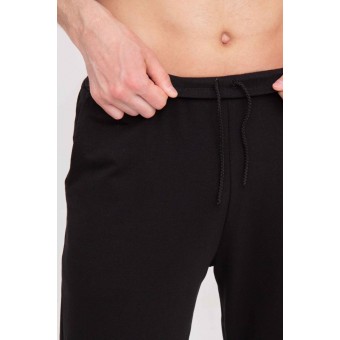 Брюки  мужские       из футера       черные