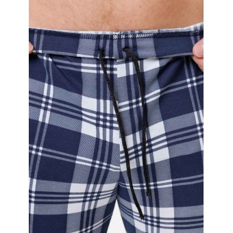 Брюки  мужские       из кулирки       Белый, Синий   Kuzina Одежда