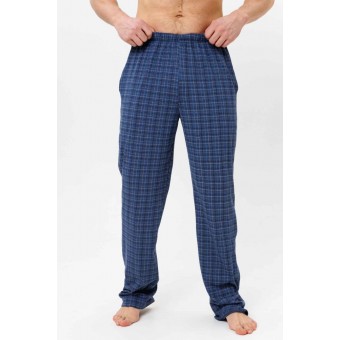 Брюки  мужские       из кулирки       синие   Kuzina Одежда