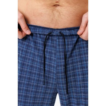 Брюки  мужские       из кулирки       синие   Kuzina Одежда