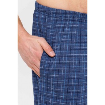 Брюки  мужские       из кулирки       синие   Kuzina Одежда