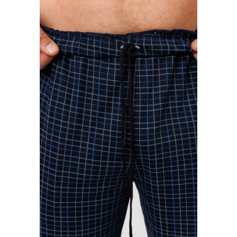 Брюки  мужские       из кулирки       Темно-синий   Kuzina Одежда