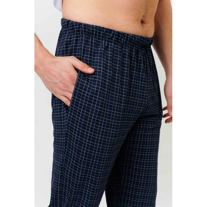 Брюки мужские из кулирки Темно-синий Kuzina Одежда