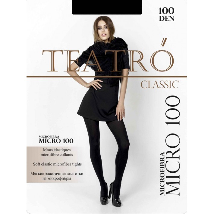 Колготки женские 3 размер 100 ден черные Teatro