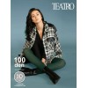 Колготки женские 5 размер 100 ден Темно-зеленый Teatro
