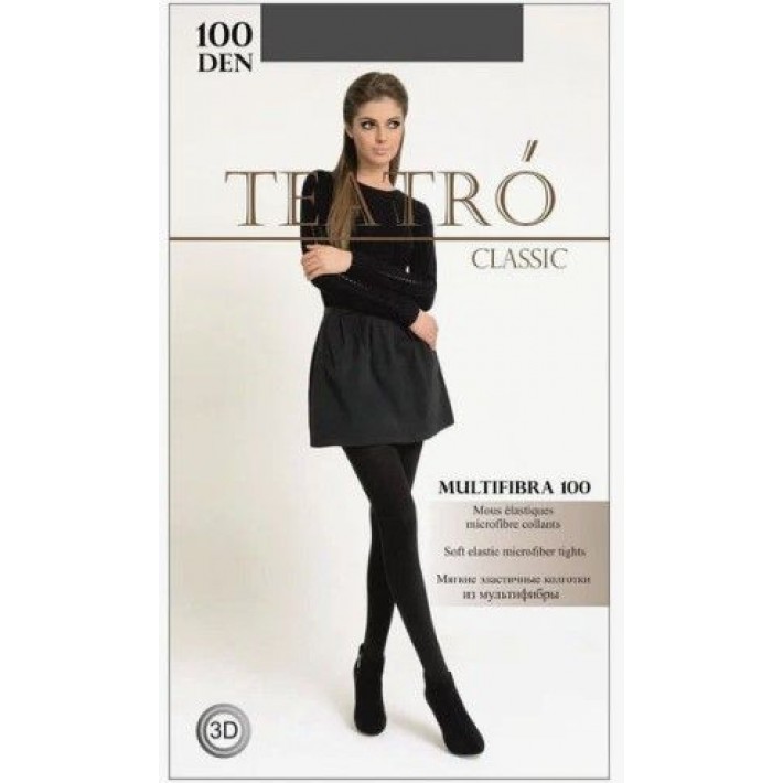 Колготки женские 3 размер 100 ден Оливковый Teatro