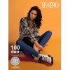 Колготки женские 3 размер 100 ден Темно-синий Teatro