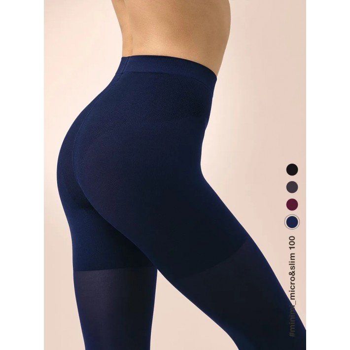Колготки женские 4 размер 100 ден Темно-синий MiNiMi