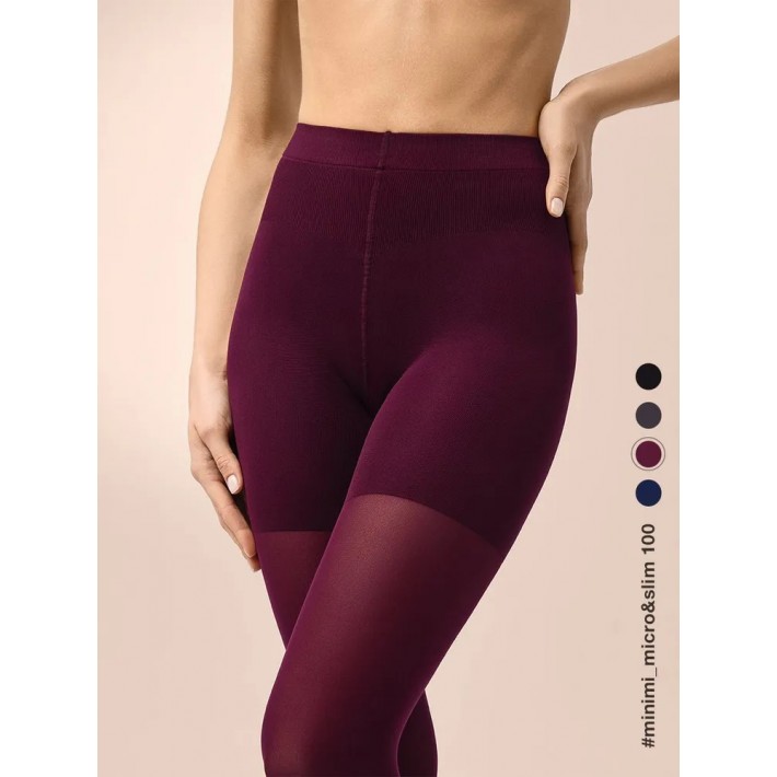 Колготки женские 4 размер 100 ден бордовые MiNiMi