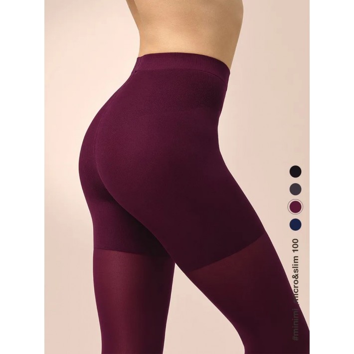 Колготки женские 4 размер 100 ден бордовые MiNiMi