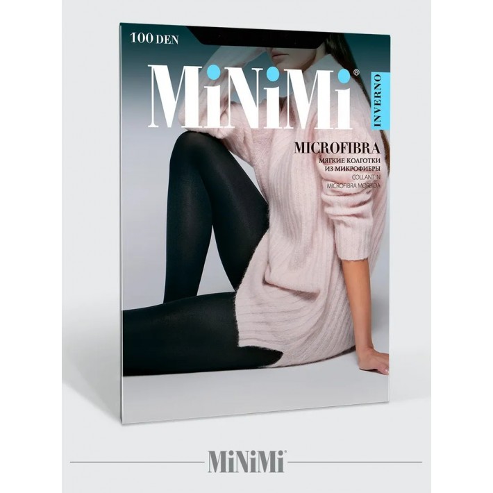 Колготки женские 2 размер 100 ден черные MiNiMi