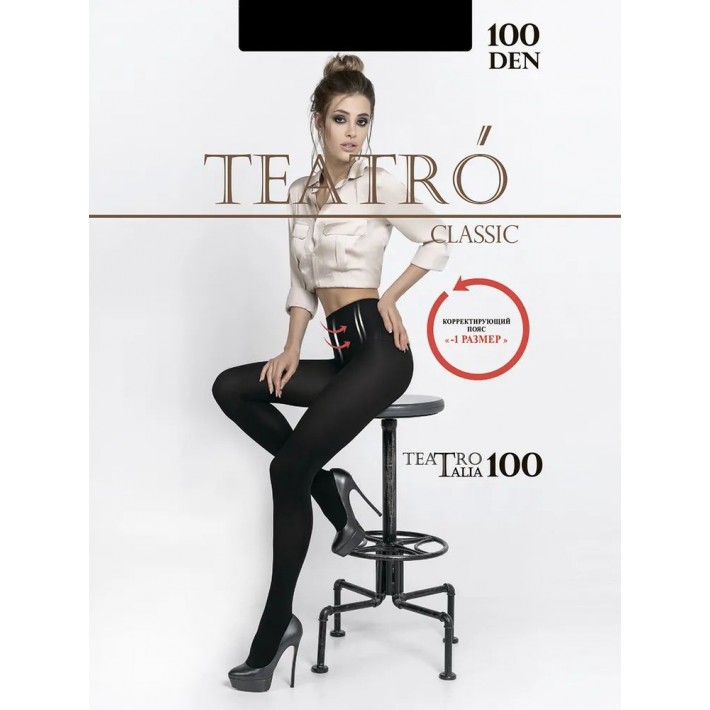Колготки женские 5 размер 100 ден черные Teatro