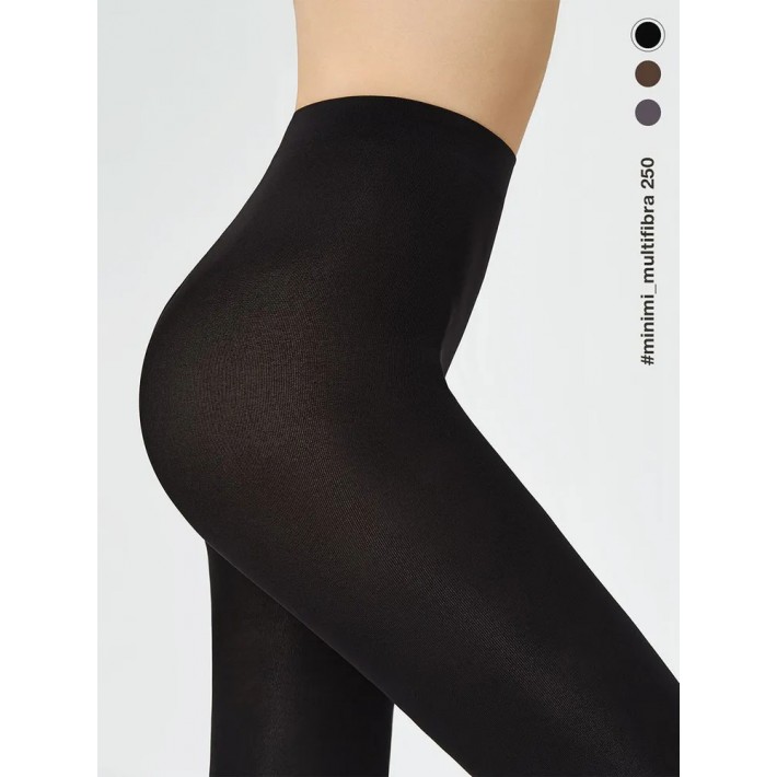 Колготки женские 3 размер 250 ден черные MiNiMi