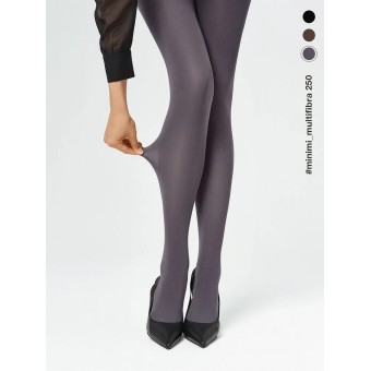 Колготки  женские    3 размер 250 ден         серые   MiNiMi