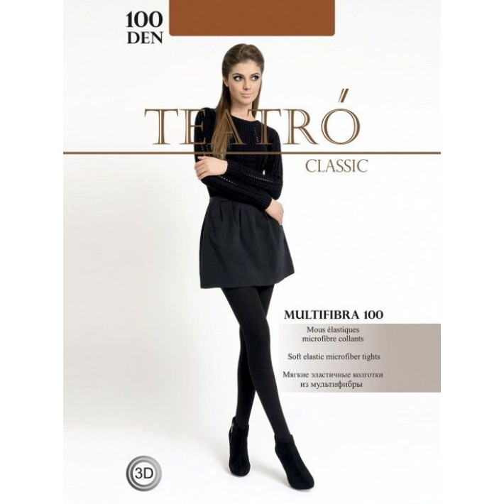 Колготки женские 3 размер 100 ден Миндальный Teatro