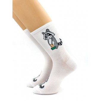 Носки  женские    23, 25 размер          белые   Hobby Line  