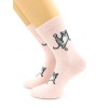 Носки теплые женские 23, 25 размер розовые Hobby Line