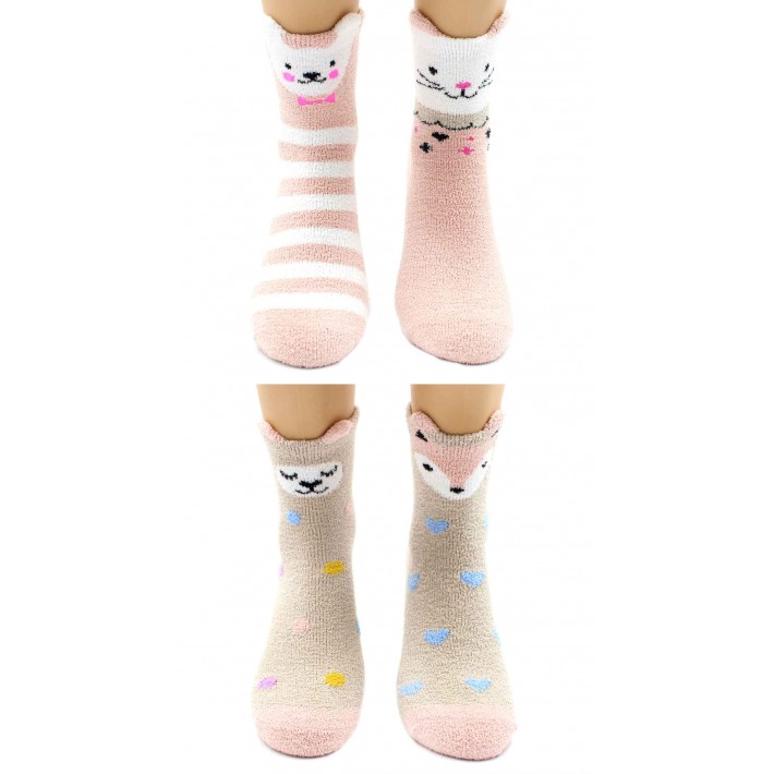 Носки теплые женские 23, 25 размер розовые Hobby Line