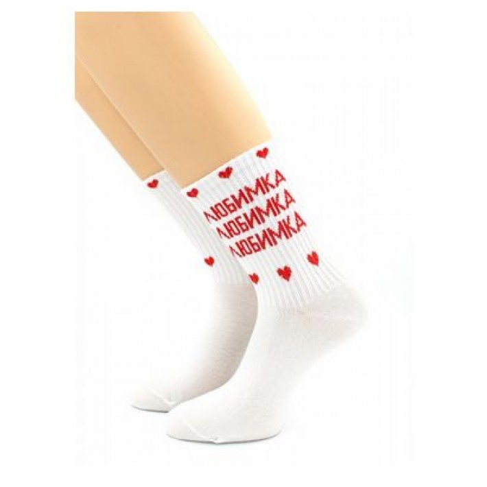 Носки женские 23, 25 размер белые Hobby Line