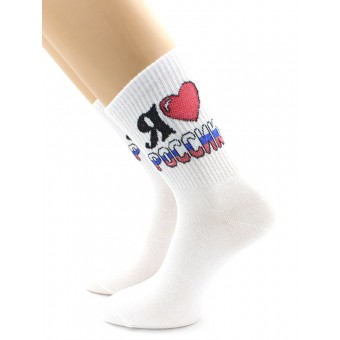 Носки  женские    23, 25 размер          белые   Hobby Line  