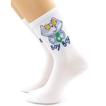 Носки  женские    23, 25 размер          белые   Hobby Line  