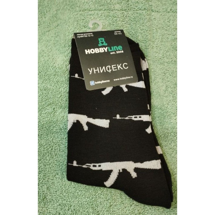 Носки мужские 25, 27 размер черные Hobby Line