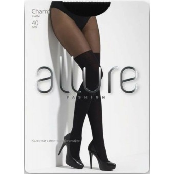 Колготки  женские    4 размер 40 ден         черные   Allure  