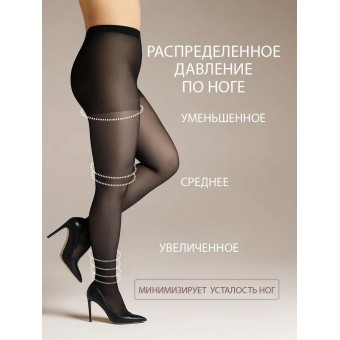 Колготки Omsa Attiva 40 nero 6 PLUS SIZE