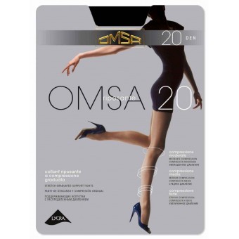 Колготки  женские    5 размер 20 ден         черные   Omsa  