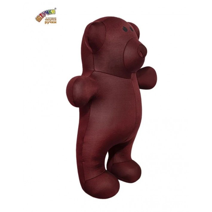 23аси49ив-5 Антистрес. Медведь однотон. коричневый 45*40*16