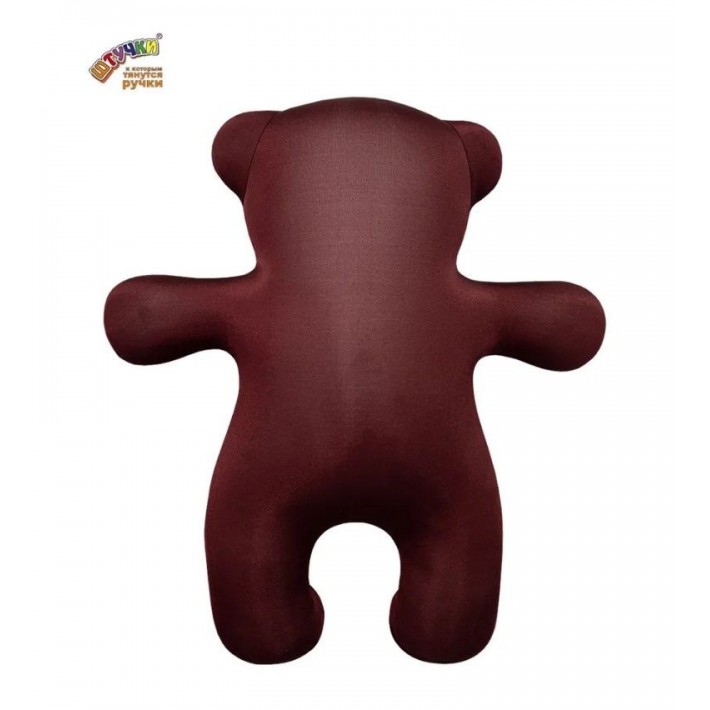 23аси49ив-5 Антистрес. Медведь однотон. коричневый 45*40*16