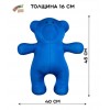 23аси49ив-8 Антистрес. Медведь однотон. синий 45*40*16