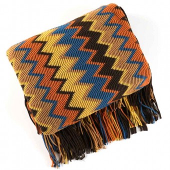 Плед     для сна 170х200  двуспальный из акрила       разноцветный   Valtery