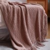 Плед для сна 170х200 двуспальный из акрила розовый Valtery