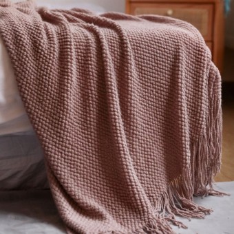 Плед     для сна 170х200  двуспальный из акрила       розовый   Valtery  