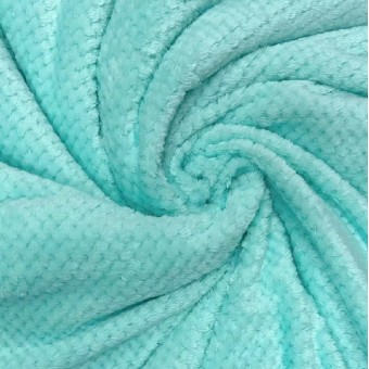 Плед     универсальный 180х200  двуспальный из велсофта  230 г/м2     зеленый  Однотонный, Соты Орионтекс