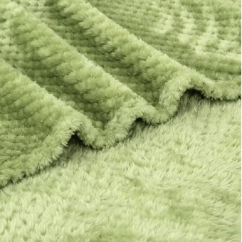 Плед     универсальный 180х200  двуспальный из велсофта  230 г/м2       Однотонный, Соты Орионтекс  