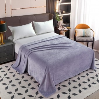 Плед     универсальный 180х200  двуспальный из велсофта  230 г/м2       Однотонное, Соты Орионтекс  