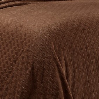 Плед     универсальный 180х200  двуспальный из велсофта  280 г/м2     коричневый  Однотонный, Орнамент Орионтекс