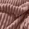 Плед универсальный 180х200 двуспальный из велсофта 280 г/м2 розовый Однотонный, Полоска Орионтекс