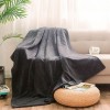Плед универсальный 180х200 из велсофта 320 г/м2 серый Однотонный, Зигзаг Орионтекс