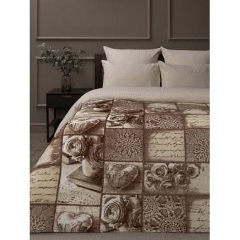 Плед     универсальный 180х200  двуспальный из велсофта       разноцветный  Рисунок TexRepublic